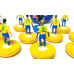 Subbuteo Andrew Table Soccer Brazil World Cup 2018 on Classic Hasbro Bases